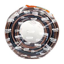 CONDUCTOR ELECTRICO 500V VULCANIZADO 3X14AWG NEGRO NLT PC ROLLO POR 100 METROS